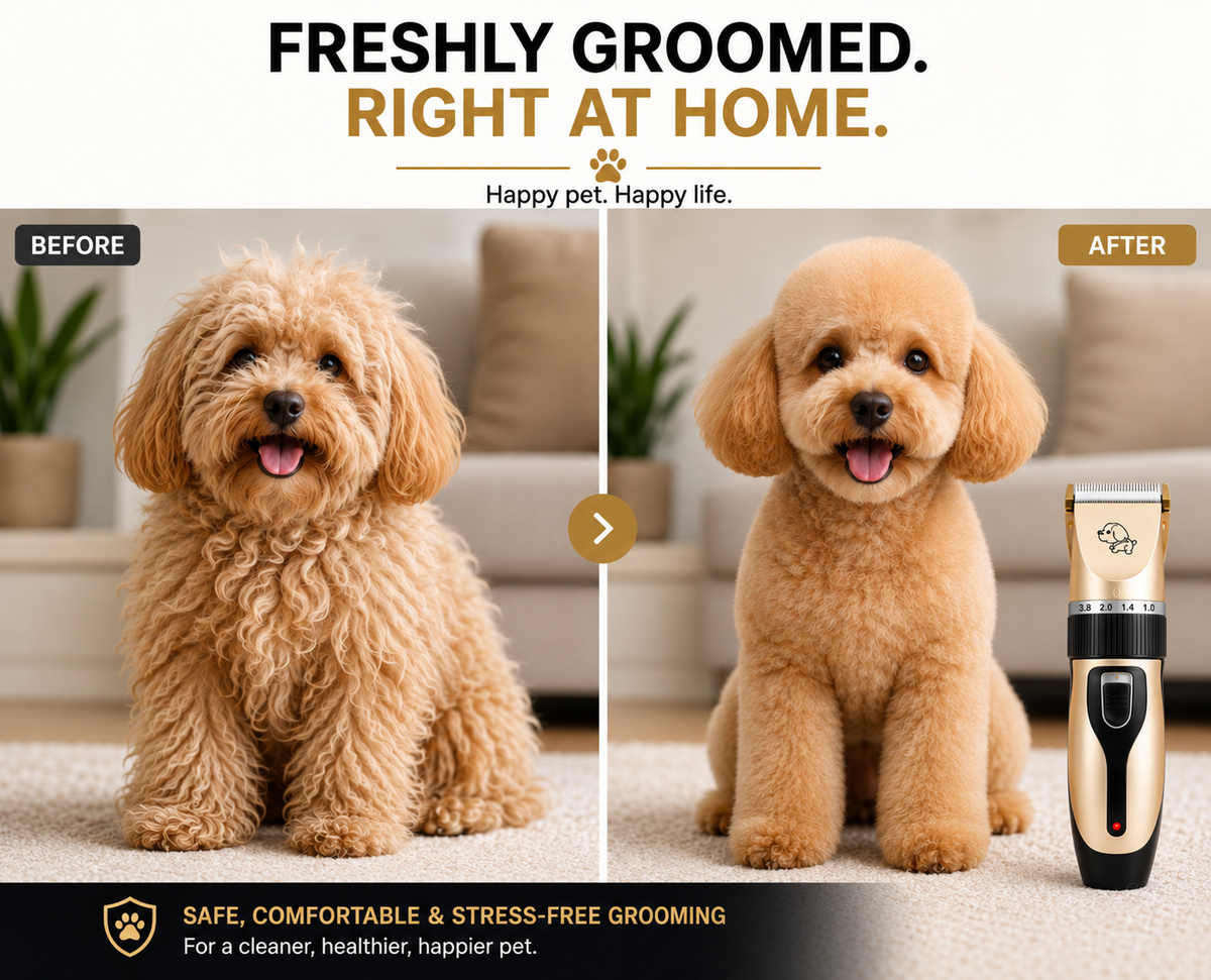 PawLuxe GroomPro™ Cordless Pet Clipper