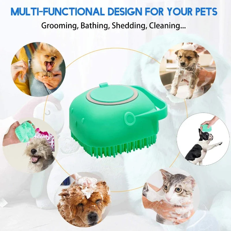 PawLuxe™ Silicone Bath & Grooming Brush