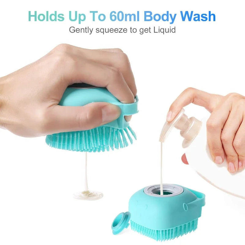 PawLuxe™ Silicone Bath & Grooming Brush
