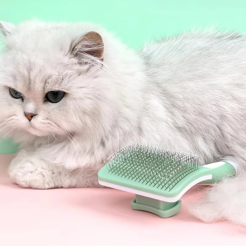 PawLuxe™ Self-Cleaning Grooming Brush